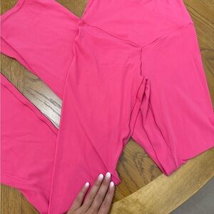 Aerie Hot Pink Flare Leggings